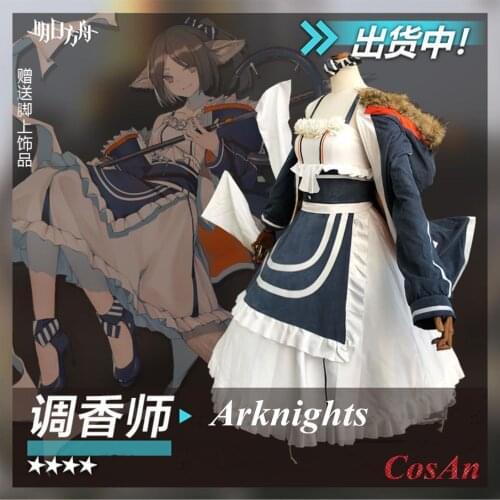 Hot Game Arknights Perfumer Cosplay Costume Western Style Clothes Lolita Dress Female Party Role Play Clothing S-XL In Stock