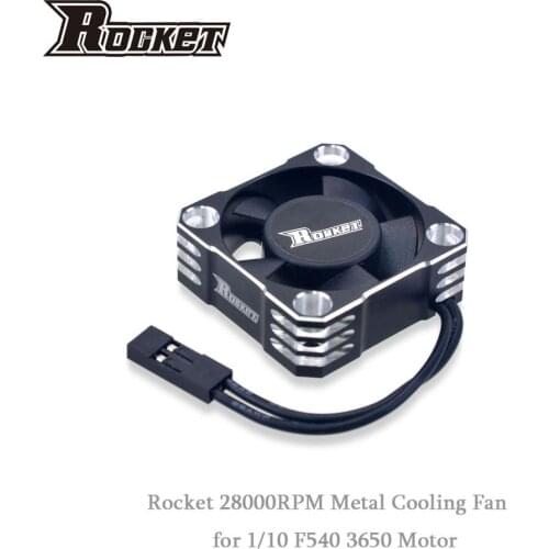 Rocket 28000RPM Metal Cooling Fan Motor Heat Dissipation for Hobbywing 1/10 3650 540 Motor RC Car Modified Stock Spec