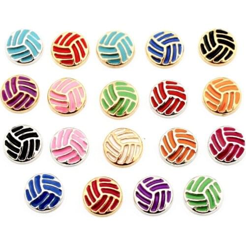 New Arrived10Pcs/Lot Mix Volleyball Floating Charms Living Glass Memory Locket DIY Jewelry
