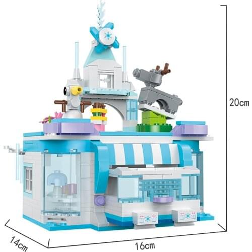 Princess dressing table jewelry box villa small grain puzzle assembled womens house building blocks toys blocks castle