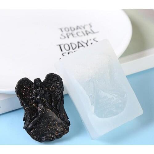Transparent Silicone Mould Dried Flower Resin Decorative Craft DIY Matte surface angel Mold epoxy resin molds for jewelry