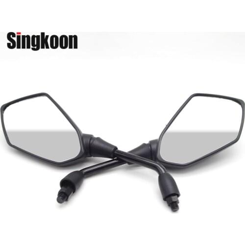 Universal 10mm Motorcycle Rearview Mirrors Black Scooter side retroviseur moto FOR Yamaha xmax Tmax nmax 155 benelli trk502