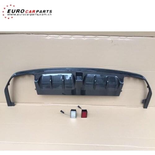W222 S65 diffuser fit for S-class W222 S63 S65 to B850 carbon fiber rear diffuser with exhaust tip for S63 B style