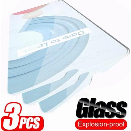 3pcs Tempered Glass For Oppo Realme C21 C20 C11 C12 C15 C3 Realmi Realmy C 21 20 11 12 15 Screen Protector Cover Protective Film