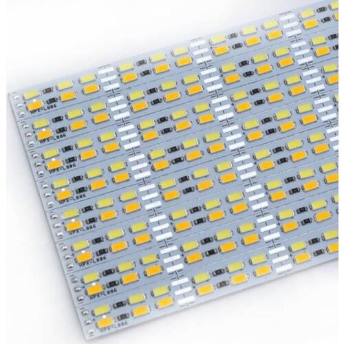 100pcs*1m Double row DC 12V 144 SMD 5630 Cold White+Warm White LED Hard LED Strip Bar Light,supper bright,brightness