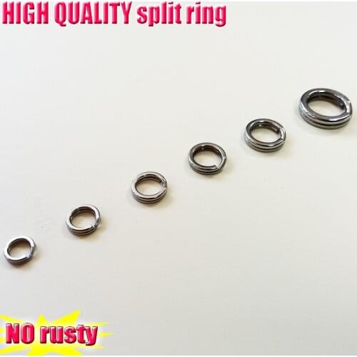 2018fishing split rings high quality not rusty stainless steel polishing technology 30pcs+extra gift 10pcs=40pcs/lot