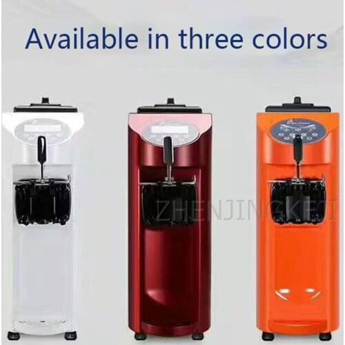 220VCommercial Ice Cream Maker Desktop Spray Color Screen Single Head Fruit Dessert Machine Sweet Cone Freezing Equipment 1000W