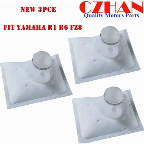 3PCE) FREE SHIPPING !YZF-R6 YZF-R1 STRAINER for 2003-2016 YAMAHA R1 R6 R6S R6R FZ8 FUEL PUMP FILTER