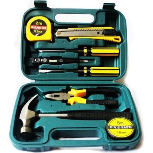 9Pcs Hardware Car Emergency Kit Set Screwdriver Wrench Plier Repair Hand Tool