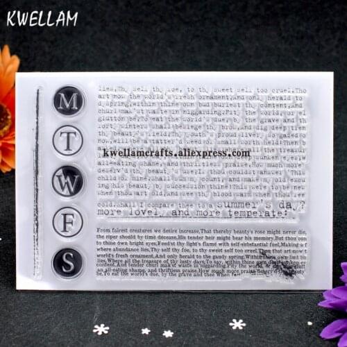 Paper Scrapbook DIY photo cards account rubber stamp clear stamp transparent stamp 11x16cm 7082201