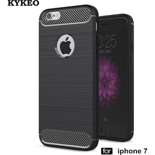 For iPhone 7 Case Silicone Carbon Fiber Luxury Design Hybrid Protective Cover Anti-knock for iPhone 7 Case