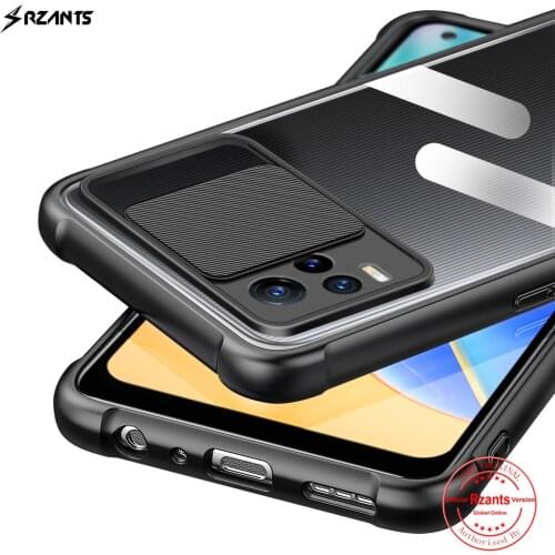 Rzants For VIVO V21E 4G Case Soft [Lens Protection] Air Bag Conor Clear Cover Double Casing