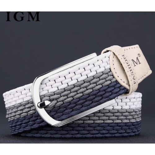 Design mens and womens belts High quality luxury buckle free elastic belts to adjust the tightness at will