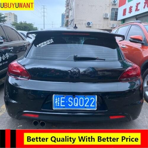 EPFBSQP For Volkswagen VW Scirocco 2015-2019 (Not For R) VOTEX Style Scirocco FRP/Carbon Fiber Rear Roof Lip Wing Spoiler