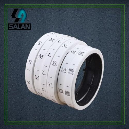 Wholesale Stock Synthetic tape print size labels for clothing sewing tags Customized clothing woven Size tags free shipping