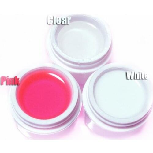 1kg Nail Art UV Gel Clear Pink White Color Three Colors For Choose UV Gel Nail Polish Gel Nail Art Design Tool