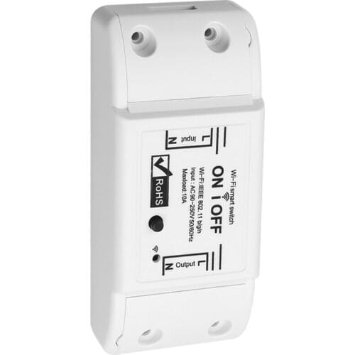 Voice Control Basic Wifi Switch 10A/2200W Home Timer Wireless Remote Switch Smart Automation Module