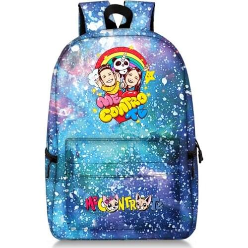 Colorful School Bags for Teenage Girls Polyester Me Contro Te Cartoon Panada Boys Backpack Fashion Girls Bag Cute Backpack Women