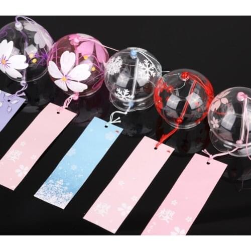 Creative Japanese Handmade Glass Painting Wind Chimes Door Decoration Gift for Girls Friend Top