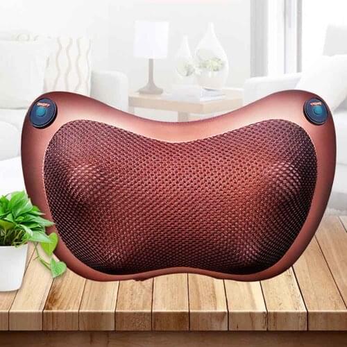 Car And Home Relaxation Massage Pillow Electric Massage Shoulder Neck Infrared Heating Massager Relaxation Body Massageador
