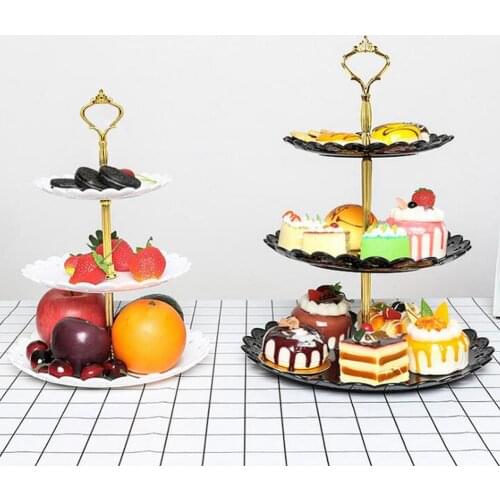 Multi-layer Cake Stand Fruit Tray Kitchen Accessories Dessert Snack Display Stand Fruit Organizer Wedding Decoration Cake Stand