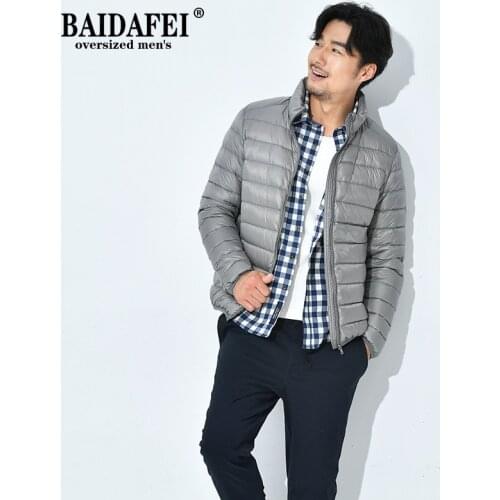 Oversied 6 Colors Mens Lightweight Water-Resistant Packable Puffer Jacket Black Orange Men Coat