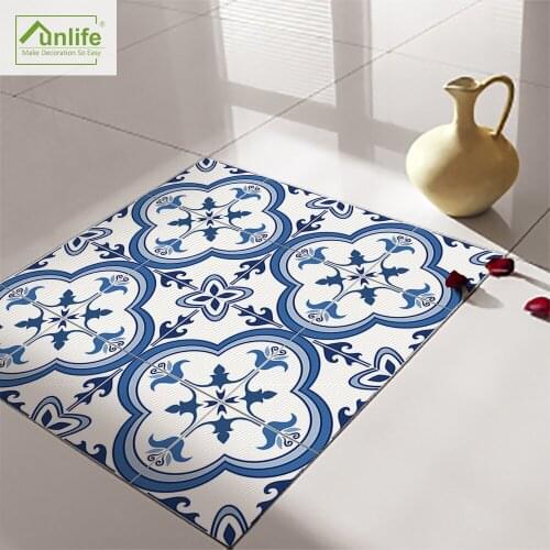 Funlife Portugal Pattern DIY Wall Sticker Home Decor Waterproof Self-adhesive Removable Floor Sticker Kitchen Bathroom DB115