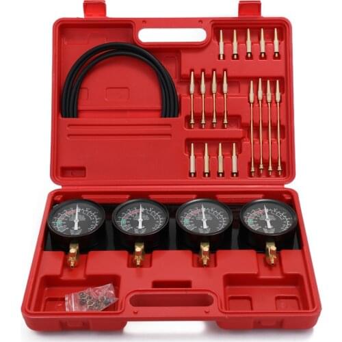 Professional Portable Fuel Vacuum Carburetor Synchronizer Set 4 Gauges Tool Kit For Motorcycle Car Repair Tools Universal