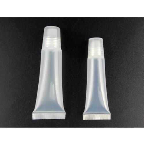 10ml 15ml 5ml Empty Lipstick Tube,Lip Balm Soft Hose,Makeup Squeeze Sub-bottling,Clear Plastic Lip Gloss Container