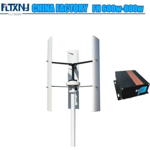 FLTXNY POWER 800w vertical axis free energy 12v 24v 48v wind power turbine