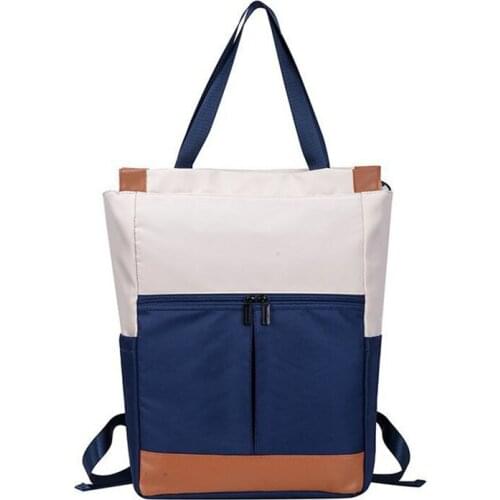 Candy Color Waterproof School Bags For Teenagers Patchwork Laptop Handbag Shoulder Bag Women Nylon Backpacks Travel Bagpack Sac