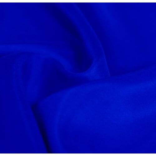 High quality 100% pure 8mm silk habotai fabric royal blue color 114cm width 45" in stock NO.11