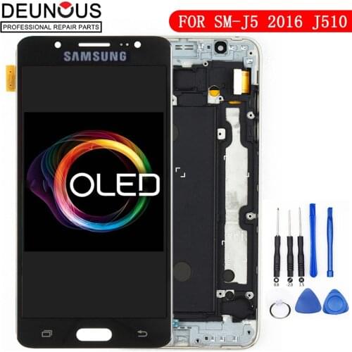 Super AMOLED ORIGINAL 5.2'' LCD for SAMSUNG Galaxy J5 2016 Display Touch Screen for Samsung J510 J510F J510FN J510M