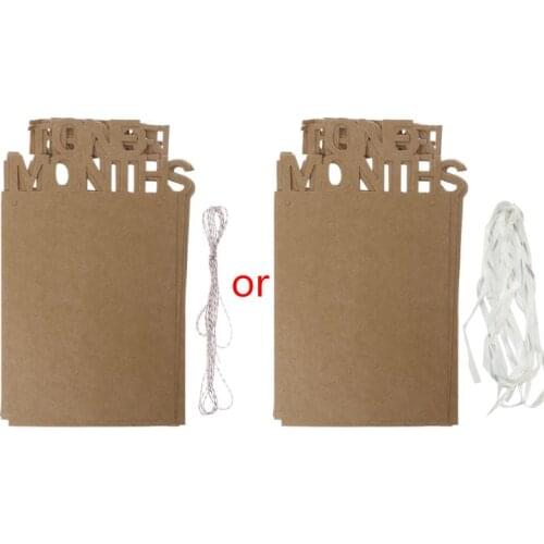 1-12 Months Baby 1st Birthday Party Photo Frame Shower Bunting Banner Home Decor