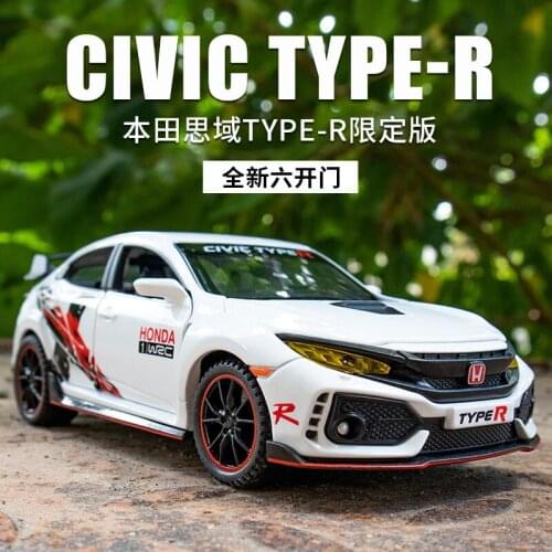 1:32 simulation new Civic TYPE-R limited track edition alloy car model childrens toy car for gifts