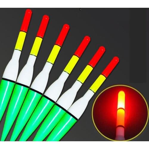 1pcs Fishing Float LED Electric Float Light + Battery Deep Water Float Fishing Tackle Bobber Fishing Gear With electrons