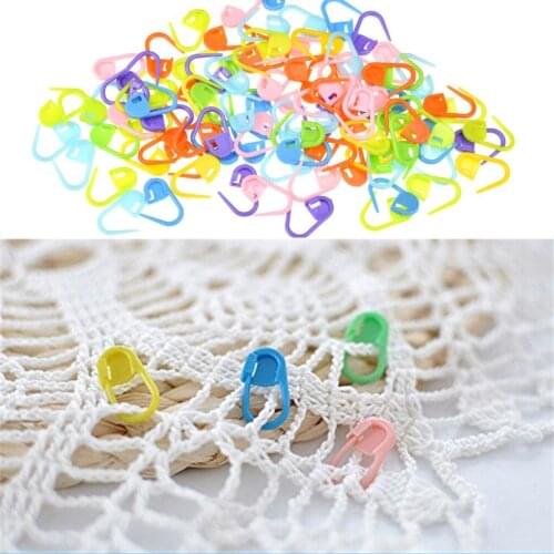 120pcs/lot Colorful Knitting Crochet Locking Stitch Marker Latch Safety Pins DIY Sewing Needle Clip Crafts Accessories
