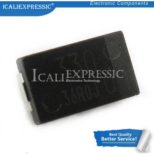 20PCS SMD 6.3V 330UF Tantalum capacitor low ESR 330UF 4TPB330M 7343 can replace OE128 OE907 0.8 In Stock