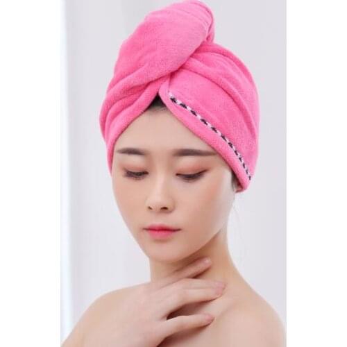 200pcs/lot Microfibre Quick Dry Hair Hat Cap Bath Towel Shower Hair Drying Wrap Towel Shower Hair Drying Wrap Turban Head Wrap
