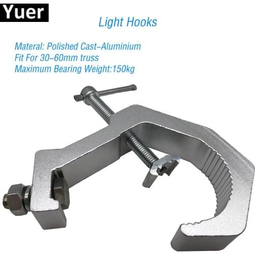 Aluminum Stage Light Hooks Fit For 30-60mm Load Bearing 160kg DJ Disco Par Light LED Moving Head Stage Lights Hook Free Shipping