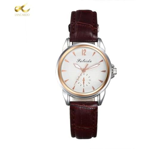LANCARDO Fashion Women Leather Casual Watch Luxury Analog Quartz WristWatch Ladies Watch Women Montre Femme Dress Reloj Mujer