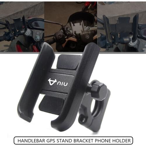 High Quality Phone Holder Bicycle Motorcycle CNC Handlebar Rearview Mirror Mobile GPS Stand Bracket For NIU N1 N1S M1 U1 M+ NGT