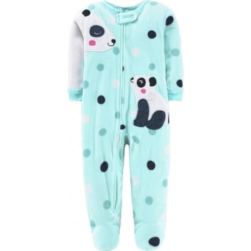 Footed Newborn Baby Rompers Pjms 2019 Fall Winter Fleece Warm Little Brother All Star Baby Pajamas Infant jumpsuits Sleepwear