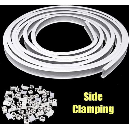 5m Flexible Ceiling Mounted Curtain Track Rail Straight Slide Windows Balcony Plastic Bendable Home Window Decor Accessories