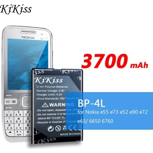 3700mAh BP-4L BP4L BP 4L Li-ion Lithium Rechargeable Phone Battery for Nokia E61i N97 E63 E90 E95 N810 E72 E52 E55 E71 6650F