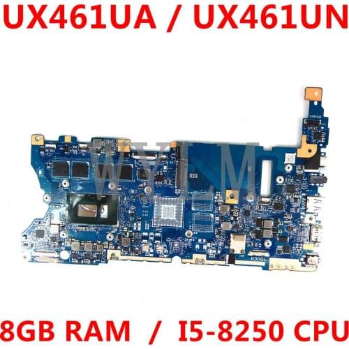 UX461UA motherboard 8GB RAM I5-8250 CPU mainboard For ASUS UX461UN UX461UA UX461U UX461 laptop motherboard Tested free shipping
