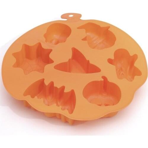 New Silicone Halloween Ghost Skull Pumpkin Cake Mold Chocolate Mold DIY Baking Quality Kitchen Baking Tools