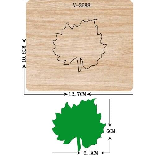 New leaf wooden dies cutting dies for scrapbooking Multiple sizes V-3688