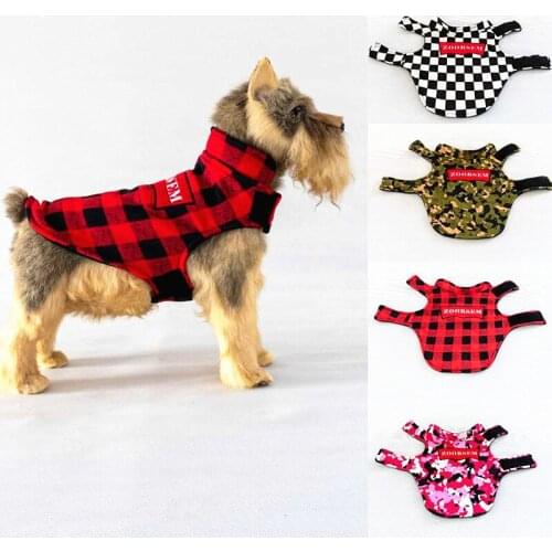 Autumn And Winter Pet Supplies Dog Clothing Warm Pet Clothing Double-Sided Charge Clothing Bust Adjustable