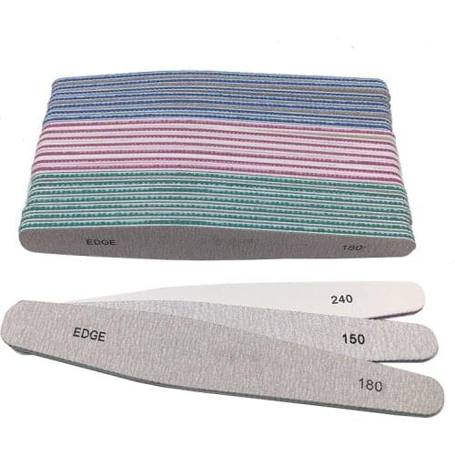 60Pcs/Lot 150/180/240 New Wholesale Nail Art Files Grit Slim Sanding Set Diamond Nail Buffers Polish Gel Tools Manicure